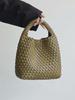 Borsa a spalla intrecciata in stile retrò Maillard: Borsa a mano alla moda e compatta