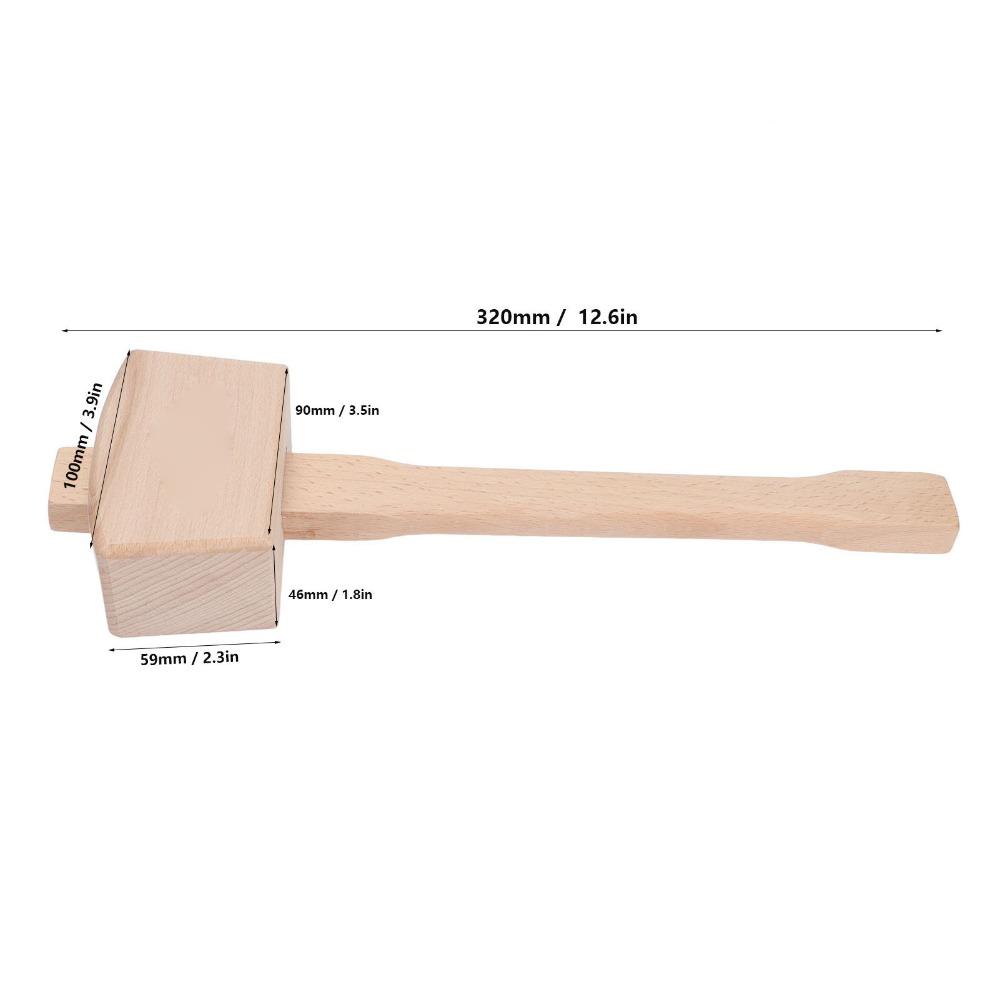 Tool Solid Wooden Mallets Light Durable Woodworking Hammer Wood Hammer Leather Work