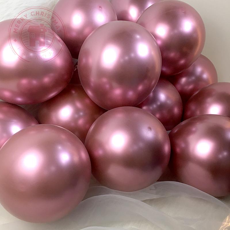 Metal 5-12Inch Chrome Balloon Birthday Party Wedding Decoration Globos Silver Gold Red Blue Purple Metallic Balloons Supplie