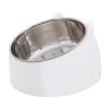 Oblique Mouth Cat Bowls for Food and Water Cute Small Pet Non-Slip Stainless Steel Feeder Bowl To Protect Cervical