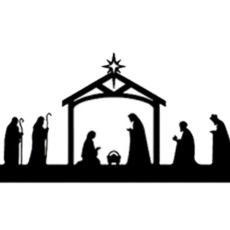 Metal Scene Christmas Decoration Resistant Outdoor Holiday Ornament For Church Home