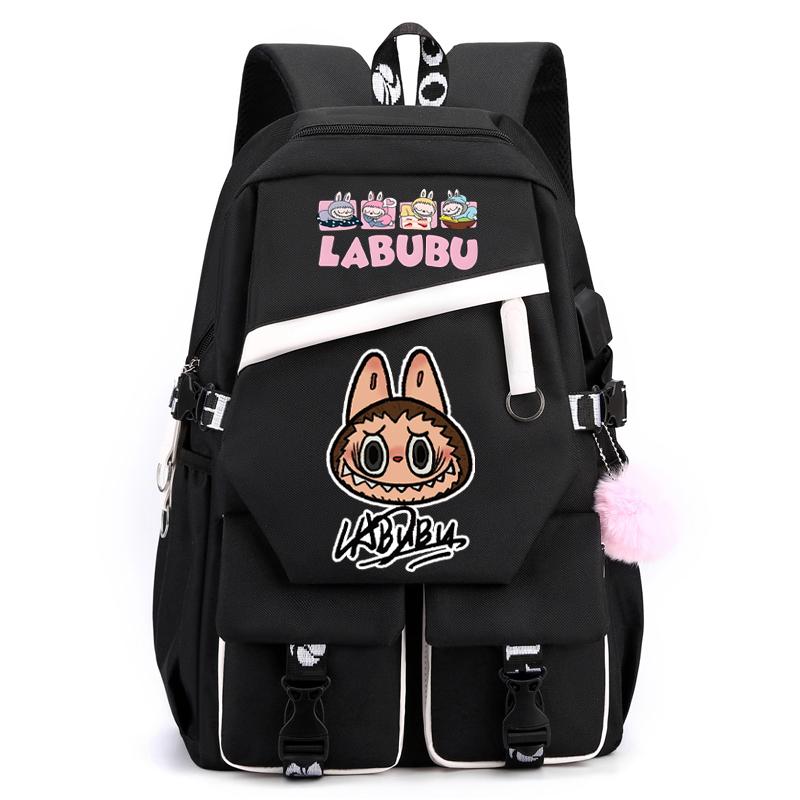 Cartoon Printed Backpack Student Teenager Girl Boy Schoolbag Large Capacity Waterproof Bookbag Women Men Travel Bag Gift