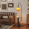 OEING Wabi-Sabi Retro Bedside Lamp with Ingot Shade