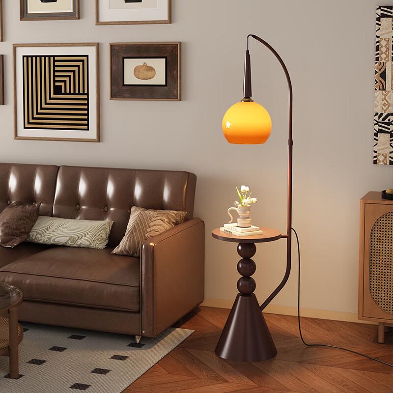 OEING Wabi-Sabi Retro Bedside Lamp with Ingot Shade