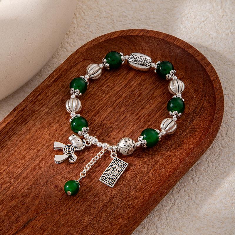 Sun Light Color Changing Crystal Bracelet UV Reactive Colorful Sea Mica Bracelet Lucky Pony Decor Hand Ornaments For Ladies