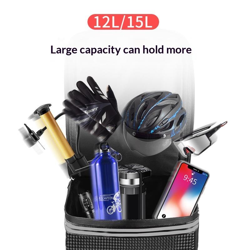 Riding Bike Rear Seat Bag Bicycle Luggage Carrier Rack Cycling Mountain Bike Waterproof Travel Tail Bags Storage Accessories