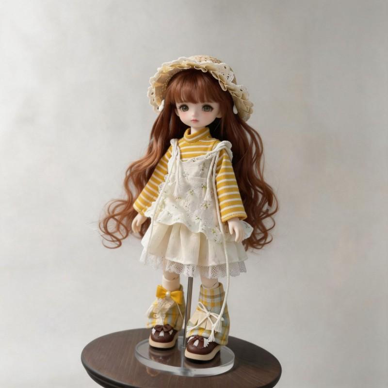6-inch BJD Doll Outfit Set 30cm Female Dolls Clothes Only No Shoes