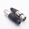 Black 3-Pin XLR Connector: Male and Female Swiss Plug for Mixer & Microphone Cable Wiring