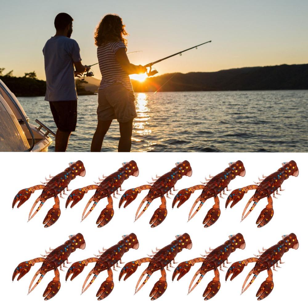 20PCS 5.5cm Fishing Lure Soft Artificial Lure Durable Crawdad Bait  Freshwater Fishing