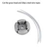 Nylon Steel Line Aluminum Zinc Zinc Alloy Head Aluminum Zinc Zinc Alloy Base Trimmer Replacement Head  Grass Trimming