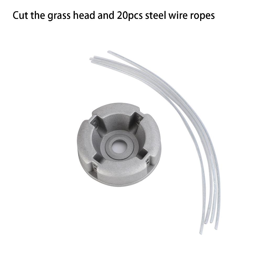 Nylon Steel Line Aluminum Zinc Zinc Alloy Head Aluminum Zinc Zinc Alloy Base Trimmer Replacement Head Grass Trimming