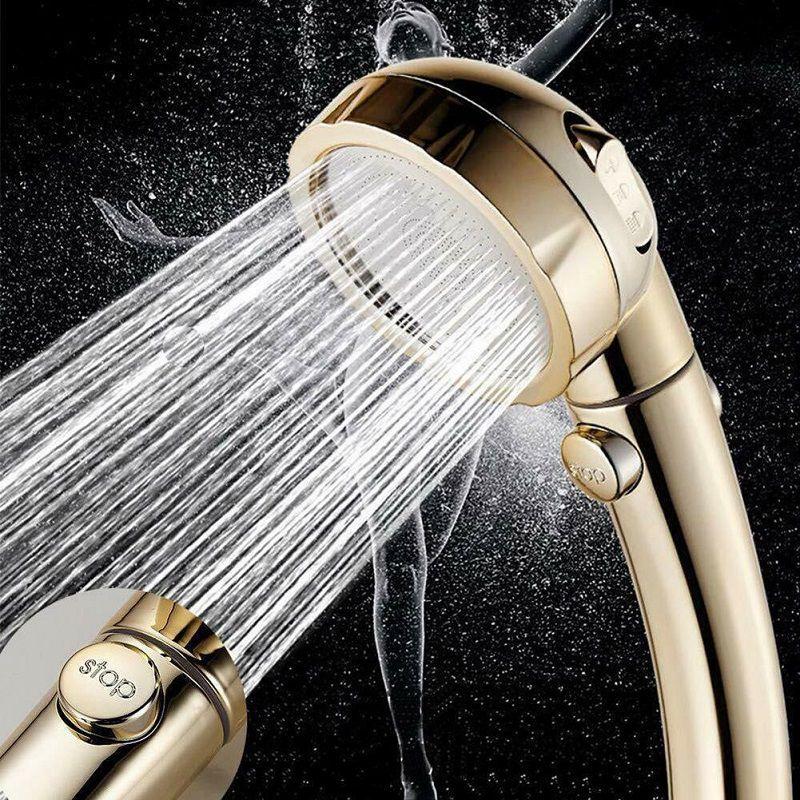 Premium Quality Portable 360 Degree Rotating Shower Head Featuring Three Modes And Stop Button