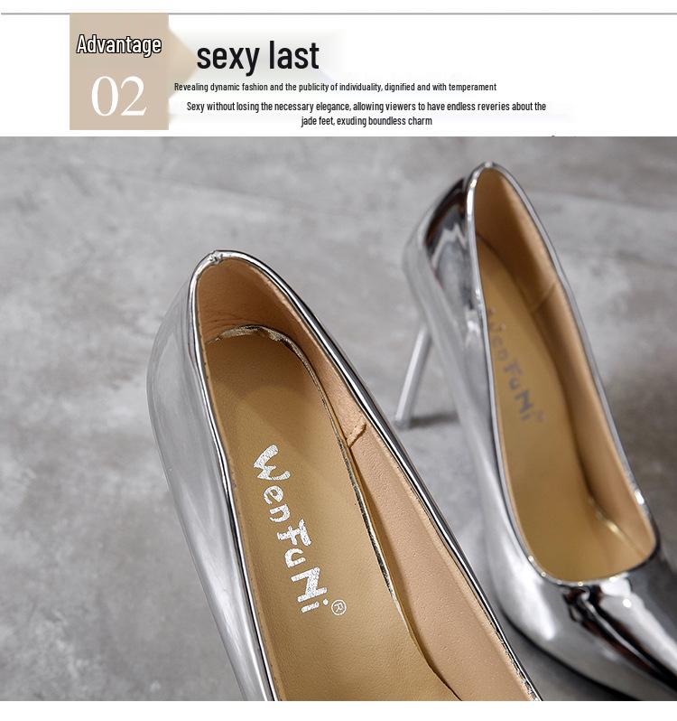 2025 Jaro Nadměrná velikost Špičaté lodičky na stiletto podpatku pro ženy - Evropský a americký styl