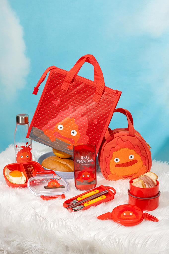 Skater Calcifer Lunch Drawstring Belt Bag/Lunch Pouch/Lunch