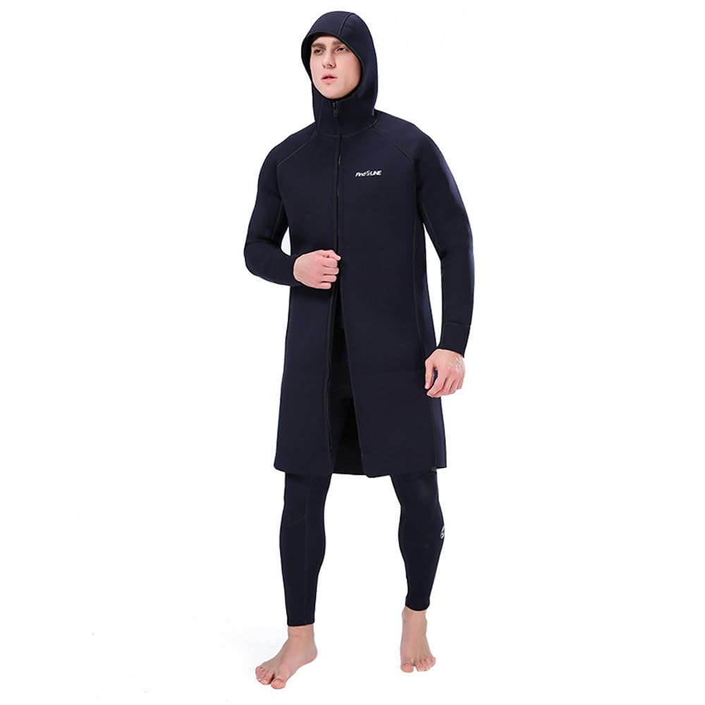 

MORGEN SKY 3mm Boat Long Neoprene Warm and One Size Fits for and Product 1831 Men s Coat, Length, Wetsuit, Windproof, Most, Diving, Fishing, Surfing, чёрный