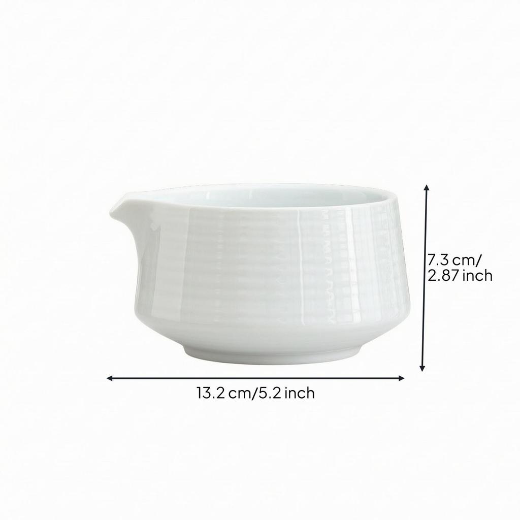 Matcha Bowl with Spout Ceremonial Chawan Glazed for Home