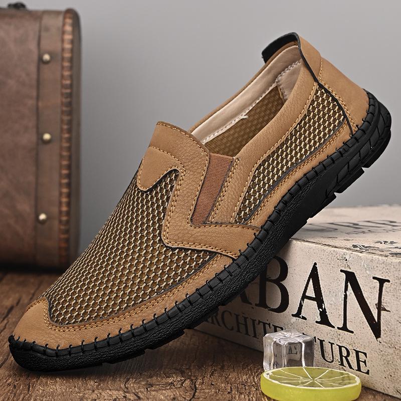 2023 Men's Breathable Mesh Slip-On Loafers: Soft Sole, Casual & Stylish