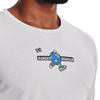 Under Armour Cartoon Letter Print Crew Neck Sports Short Sleeve T-Shirt Men Tops Gray 1374009-014