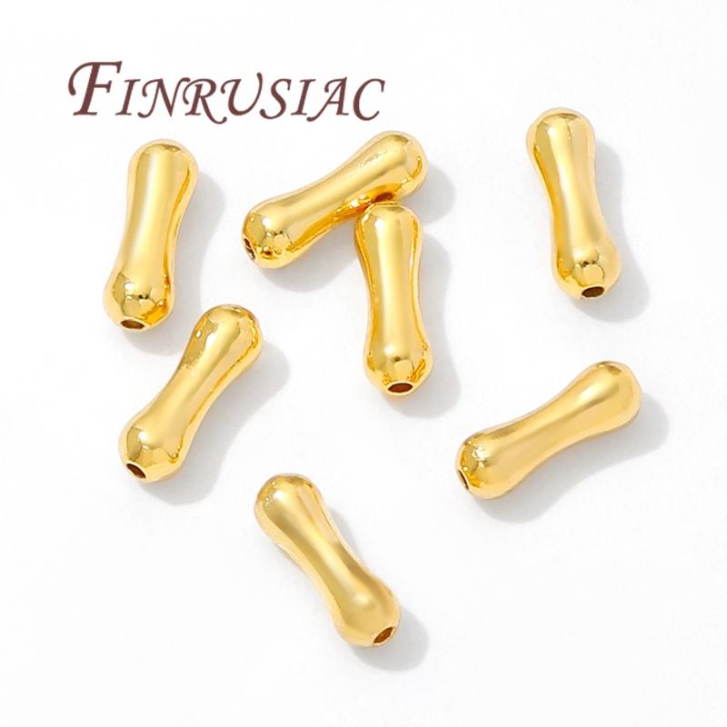 7.3mm*2.4mm Beads 18K Gold Plated Spacer Beads Necklace/Bracelets Accessories,Separators For Beads,DIY Jewelry Making Supplies,