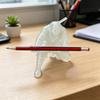 Yousheng Ninja Pen Holder Desktop Decoration Kneeling Ninja Pencil Holder Cool 3D Printed Pen Stand Gift for Teens Boys Adults Office Desk Accessory