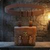 Medieval Belt Pouch Set Brass-Tone Hardware Cosplay Waist Leather-Like