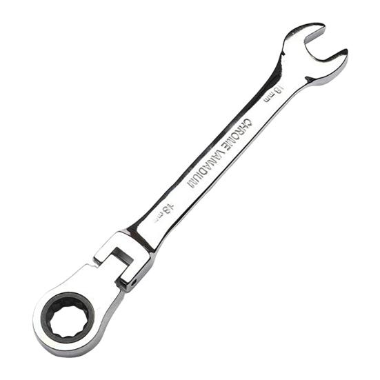 Ratcheting Combination Wrench Spanner 180-Degree Variable Angle Design Rust-resistant Quick Manual Ratchet Wrench