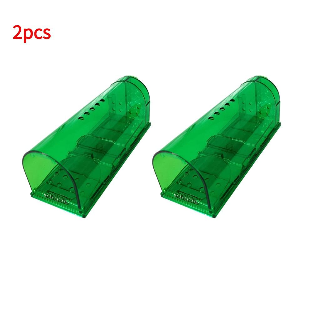 Smart Self-locking Mousetrap Safe Firm Transparent Mouse Catcher Control Cage Mice Rodent Catcher Mouse Trap No Kill Animal