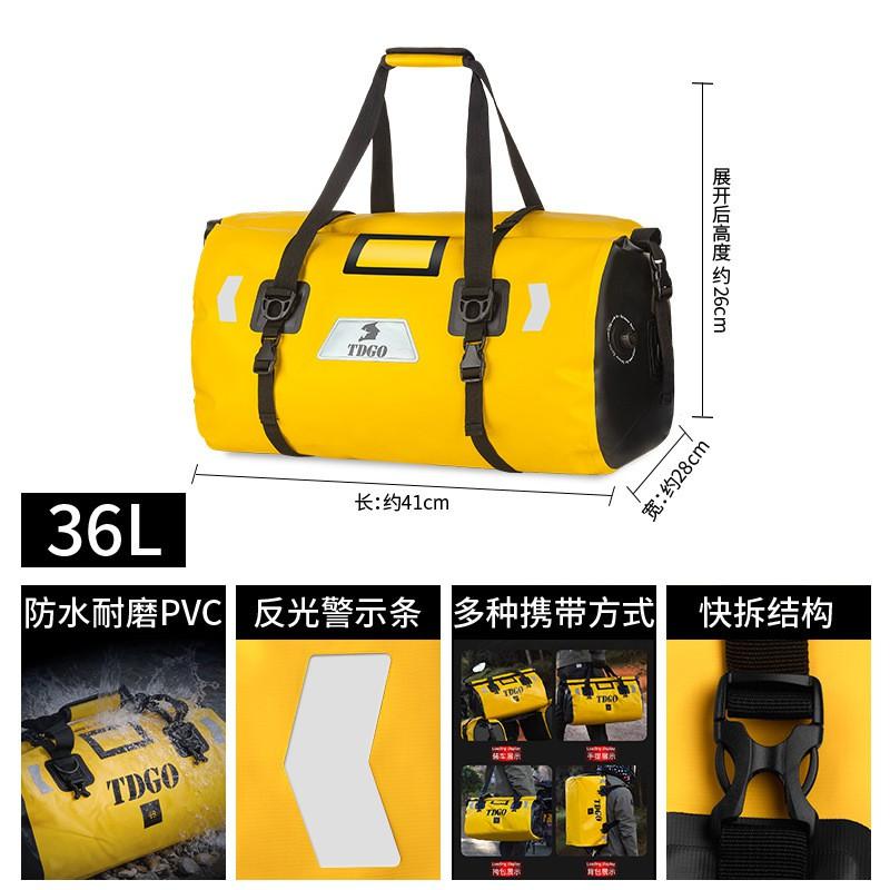Motorcycle Touring Backpack Waterproof Helmet Bag Rear Tail Pannier Saddlebag Adventure Riding