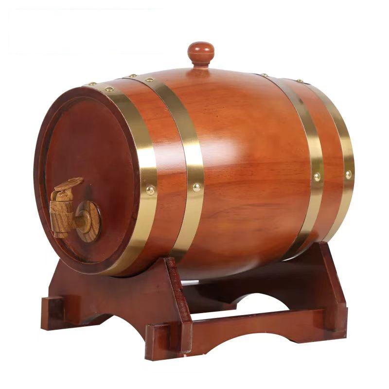 Wooden Wine Barrel - Red & White Wine Storage for Home, Small 1.5L-5L Capacity