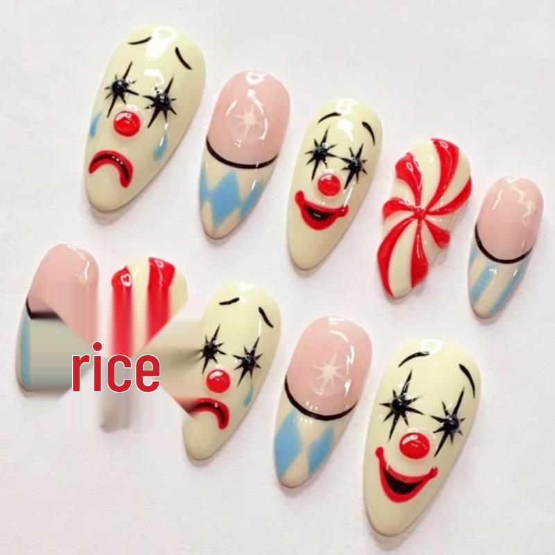 Halloween 3D Scary Almond-Shaped Funny Nails Collection