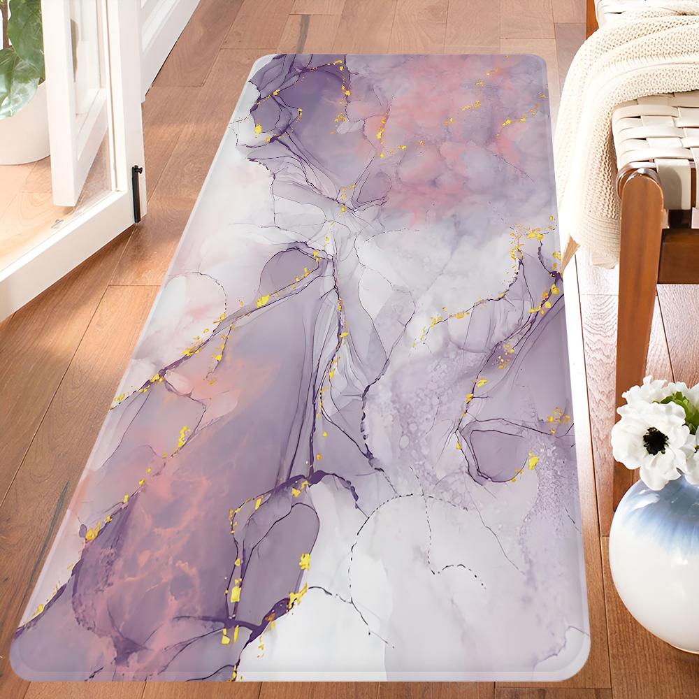 Kolor Niebieski Złoty Biały Marmur Obszar Przedpokój Dywan Antypoślizgowa Mata do Pralni Wystrój Pralni Balkon Dziecko Pokój Dzienny Dywanik do Toalety