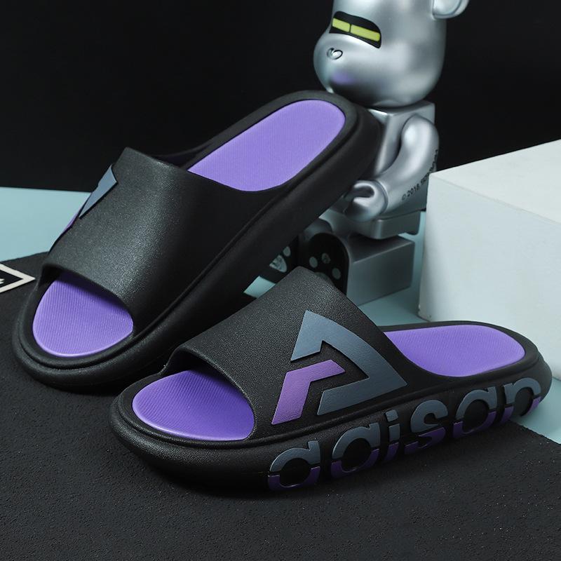 New Men's Slippers Summer Youth Soft Bottom Indoor and Outdoor Non-slip Thick Bottom Beach Sandals and Slippers