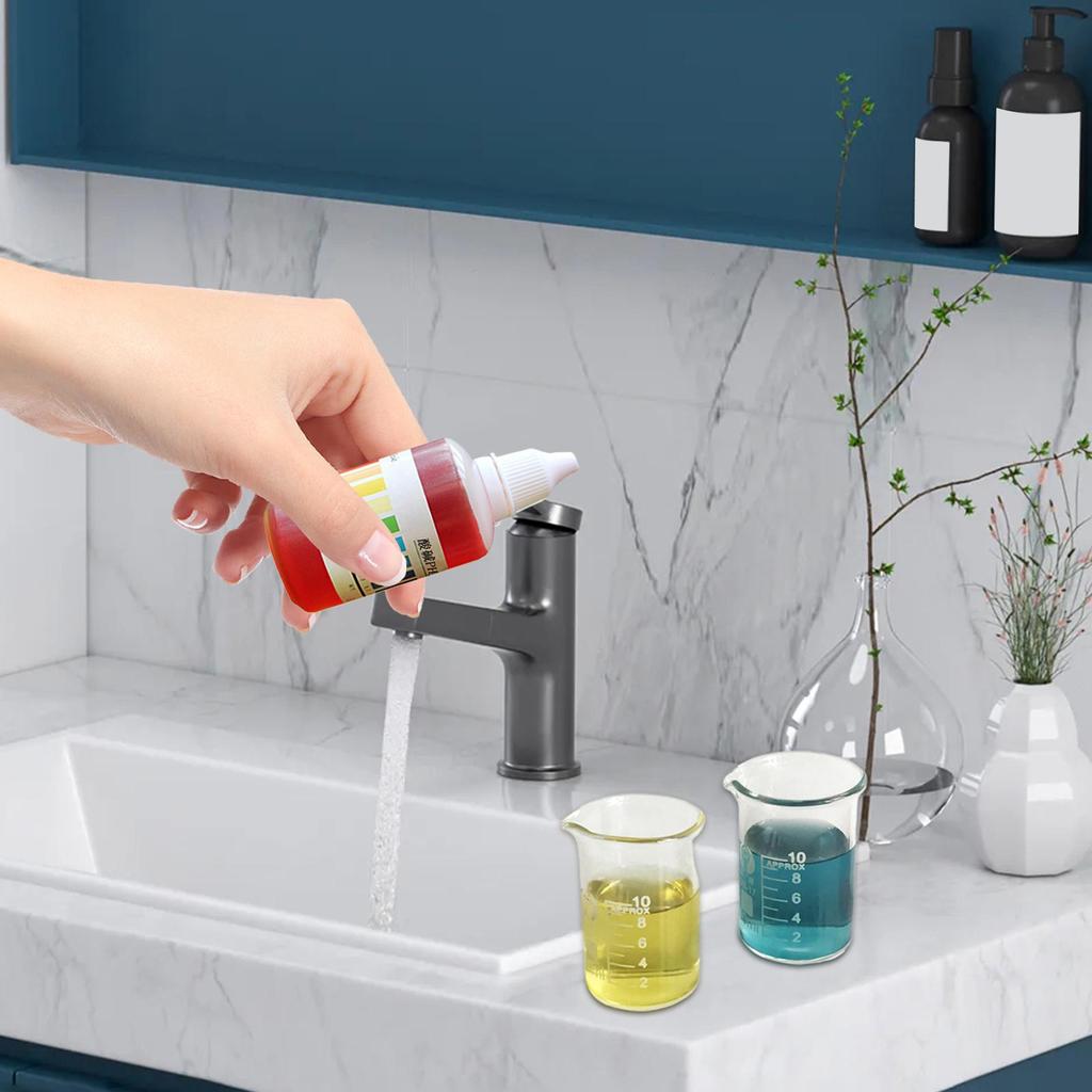 50ml pH Test Drop Accurate Water Quality Tester for Aquarium Freshwater Swimming Pool Laboratory Home School Water Testing Agent