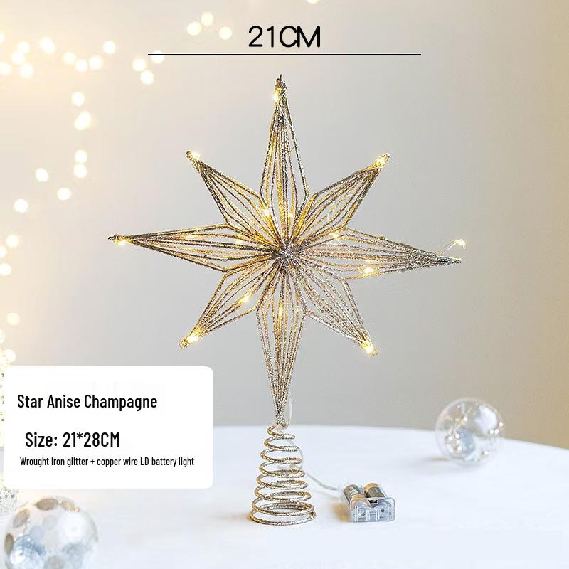 

Рождественская елка в корейском стиле, светящийся железный наконечник в форме звезды