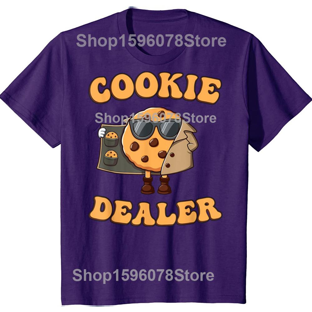 Funny Cookie Dealer Baking Graphic T Shirts Men Women Pure Cotton Humor Streetwear Tee Shirt Short Sleeve Unisex Loose Clothing