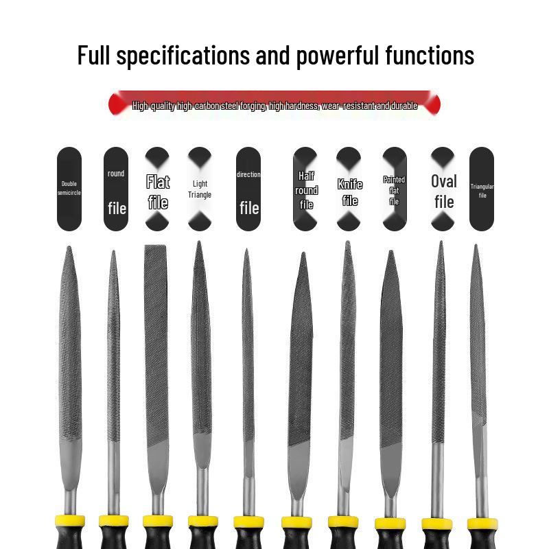 Assorted Mini Rasp and File Set for Woodworking and Metalwork