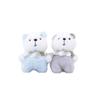 Cute Bear Bib Pendant Plush Toy Cartoon Bag Purple Key Chain Holiday Girl Gift