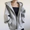 Womens Oversized Cotton Hoodie Loose Fit Casual Fall Winter Sweatshirt Slimming Mid Length