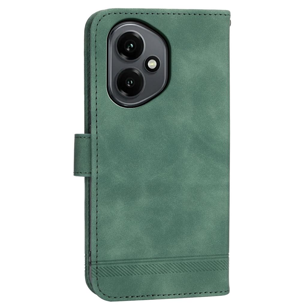 DIERFENG DF-03 För Honor 400 5G (Global) Fodral Linjer Präglat Plånbok Läder Telefonskal