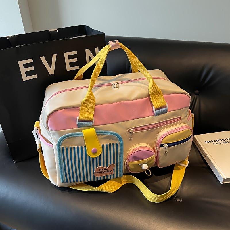 1Pc Travel bags Luggage bags Dopamine yoga swimming fitness bags Women's short business trips Boarding travel bags Lightweight luggage storage bags