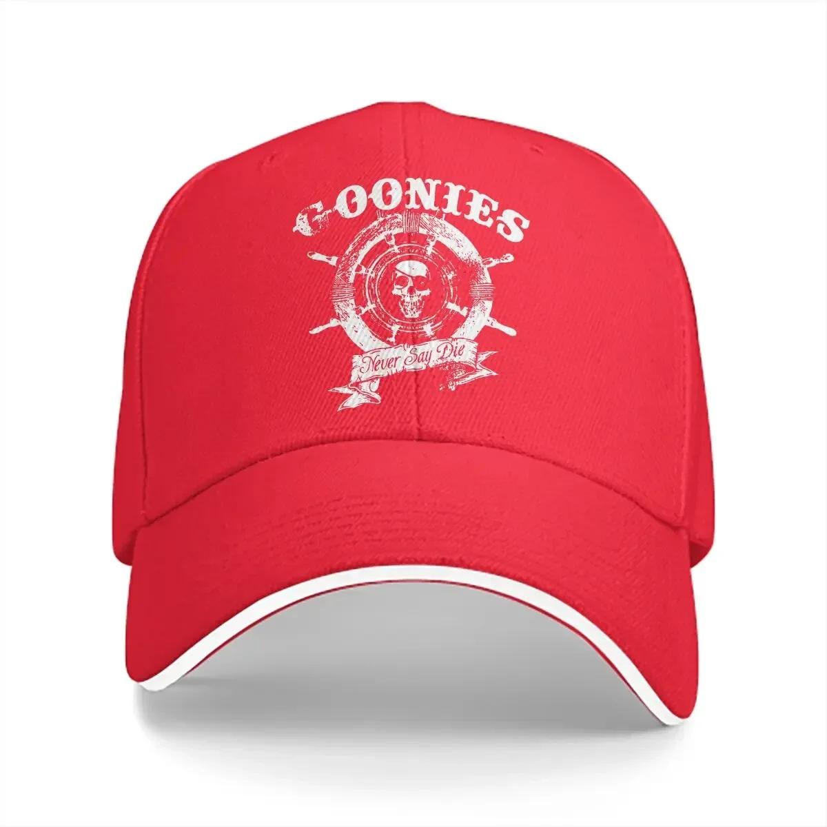 

Washed Unisexs Baseball Cap Pirates Trucker Snapback Caps Dad Hat The Goonies Movie Golf Hats One Size