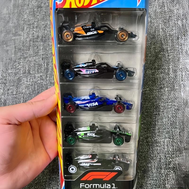New Hot Wheel 1:64 Alloy Sports Car, Red Bull F1 Racing Car, Five Pack, Five Pack, Mclaren Simulation Toy Car Model Gift Toys