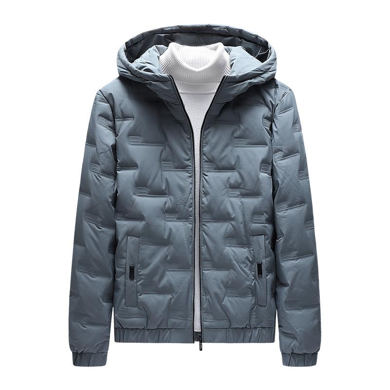 Зимняя куртка-пуховик мужская утолщенная куртка корейской версии легкая и короткая мужская куртка-пуховик M