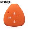 Car Accessories Key Case Cap for Toyota Rav4 Auris Corolla IQ Porte Yaris/Vitz Verso Hilux Icon Camry 40 2/3/4 Buttons Key Cover