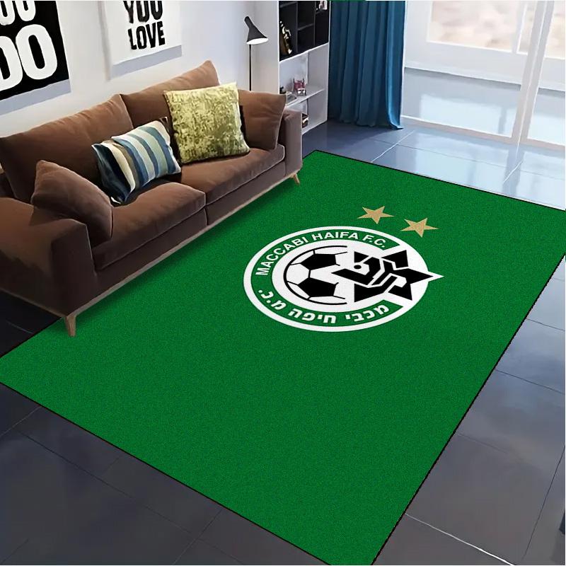 Tappeto Haifa FC per Soggiorno Camera da Letto Decorazione Divano Casa, Tappetino Antiscivolo per Giochi Bambini