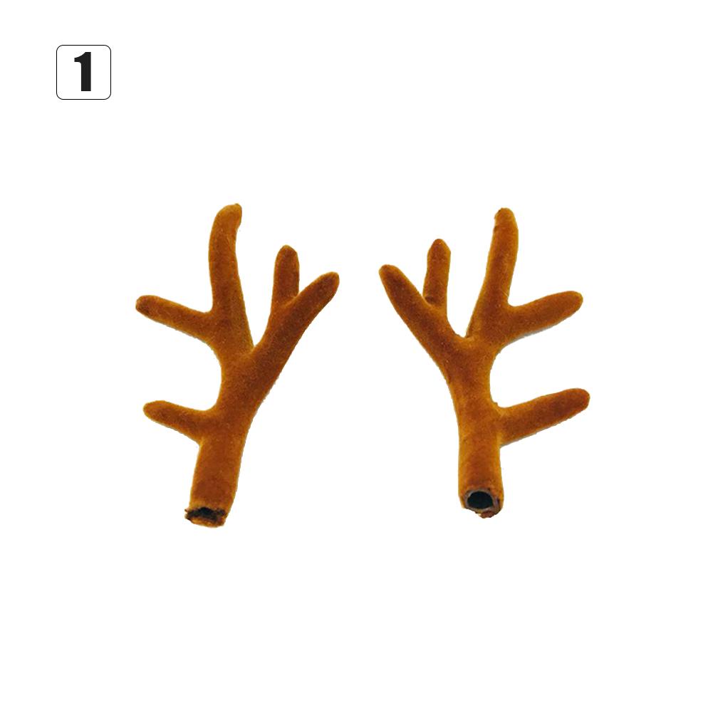 Simulation Antlers Headwear Headband Flocking Artificial Sika Deer Antlers DIY Christmas Party Supplies Halloween Props