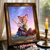 Disney Pearl Painting DIY Nick and Judy’s Creative Pearl Style Illustrations Pearl Gemstone Painting Home Wall Decoration Crafts