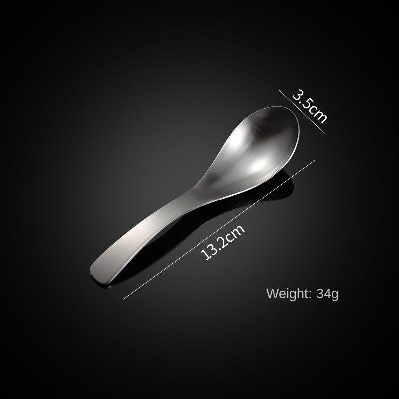 

HANYANG 304 Китайская ложка с круглым дном из нержавеющей стали, толстая ложка разных размеров, углубление для отеля