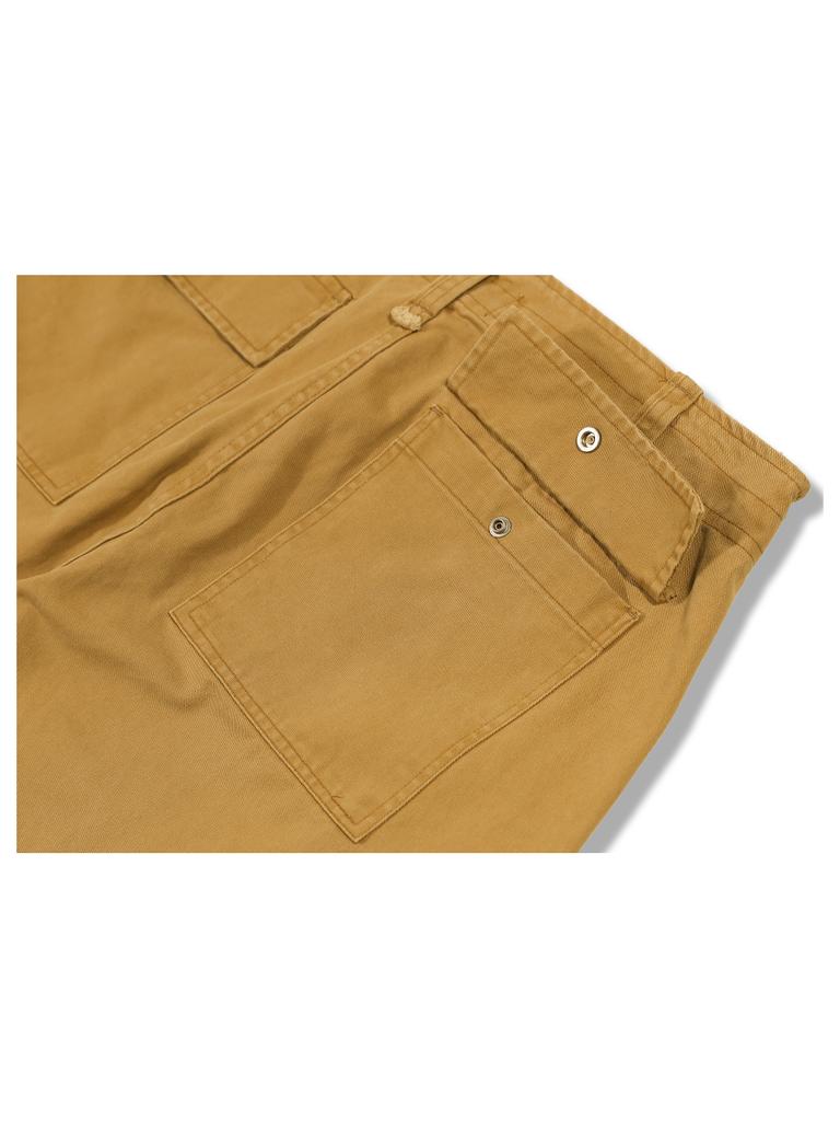 GUBIN Vintage Pintuck Cotton Pants - Sand