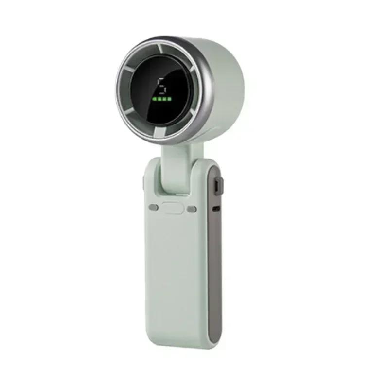 Portable Handheld Turbo Fan 5 Gear Wind Outdoor Bladeless Fan Type C Rechargeable Portable Personal Fan for Travel